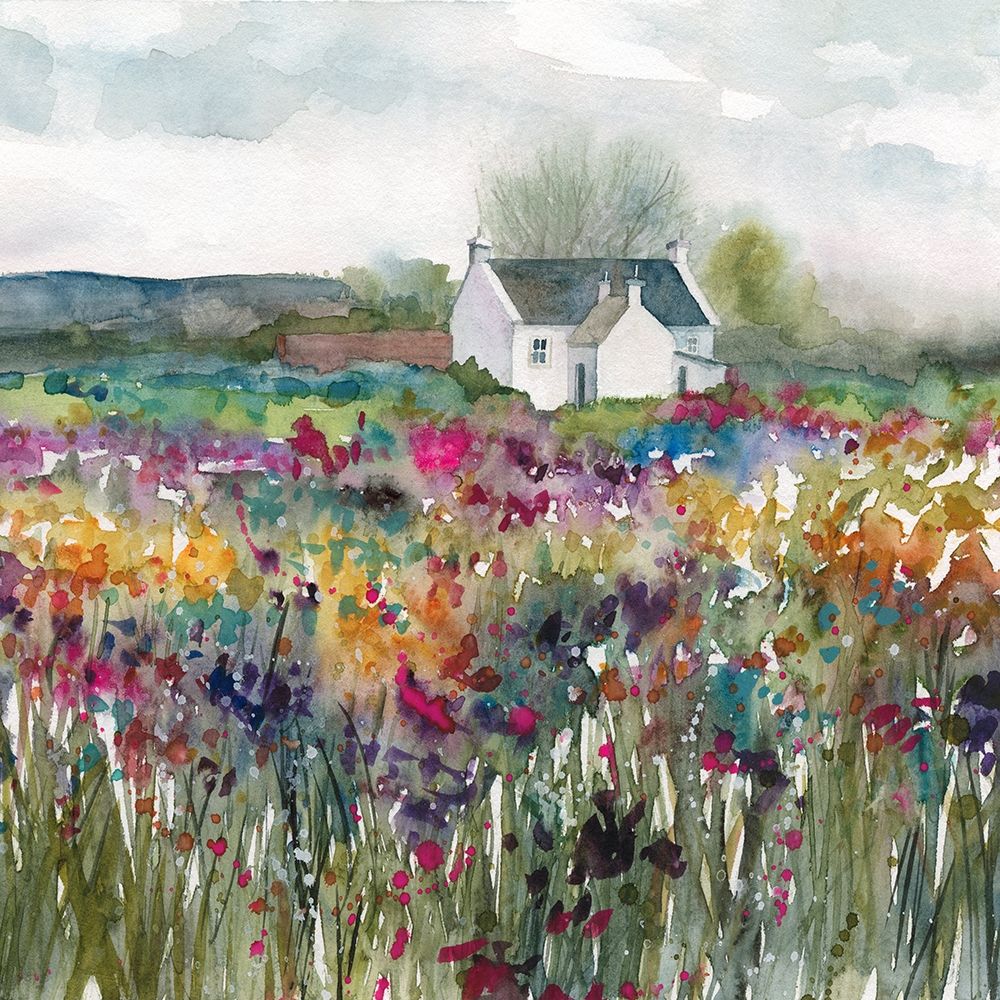 Wildflower Cottage art print by Carol Robinson for $57.95 CAD
