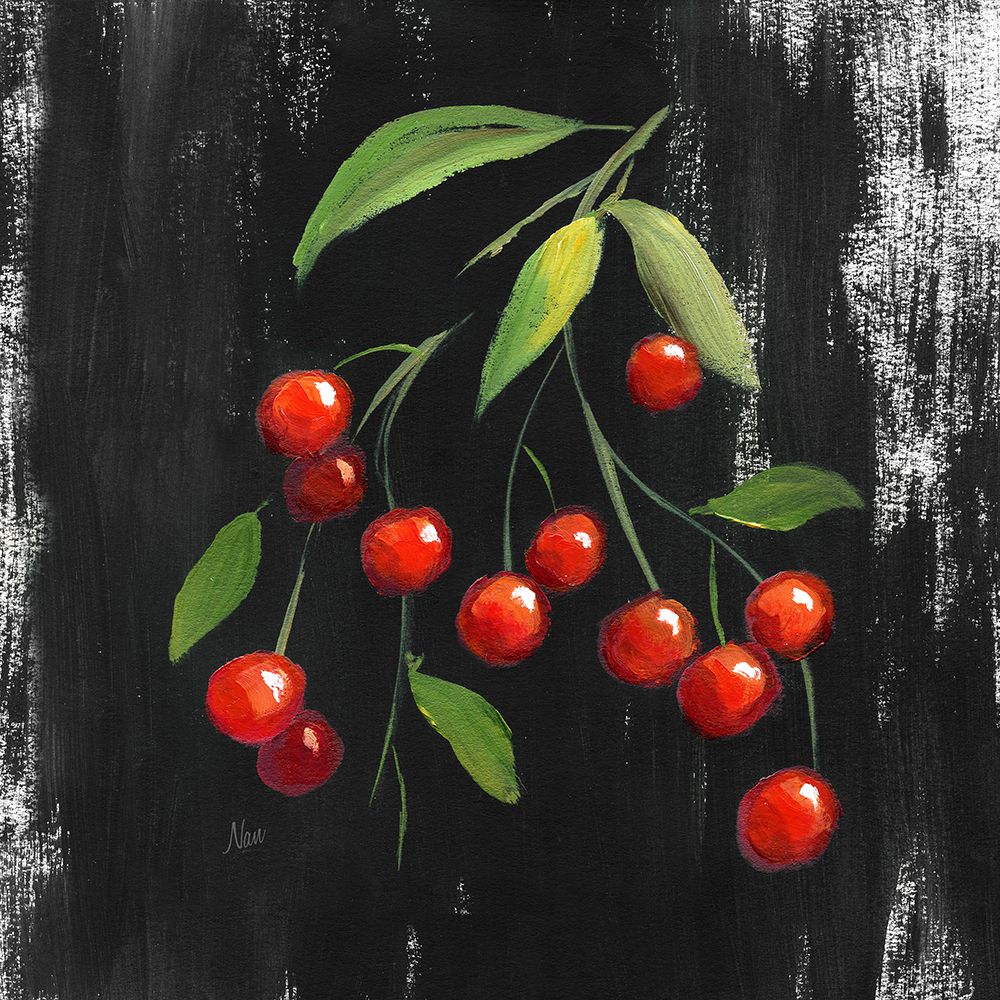 Chalkboard Cherries art print by Nan for $57.95 CAD