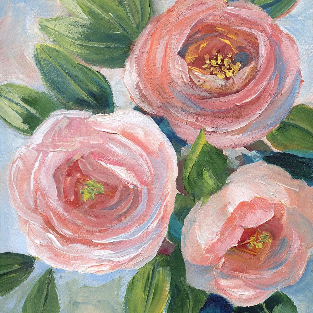 Sweet Peach Bouquet art print by Nan for $57.95 CAD