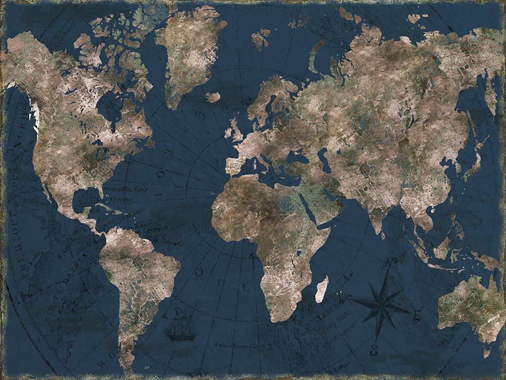 Navy Atlas art print by CAD Designs for $57.95 CAD