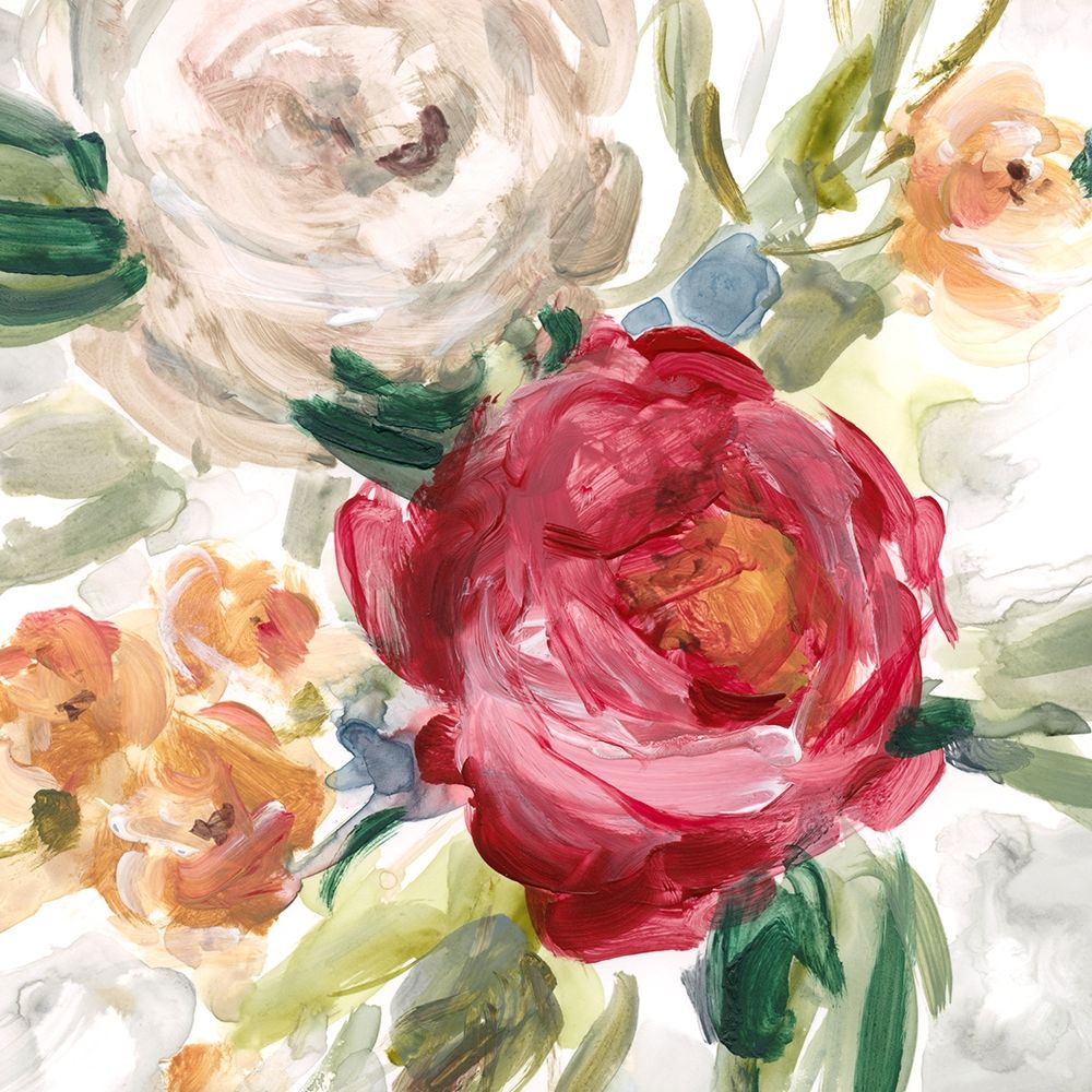 Playful Peonies I art print by Carol Robinson for $57.95 CAD