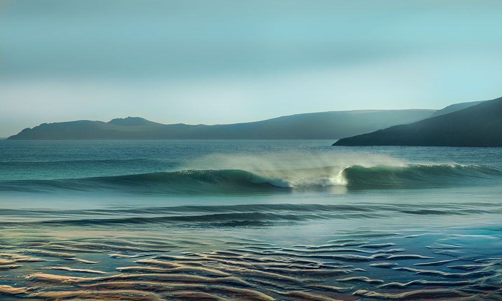 Waves Meet art print by Mike Calascibetta for $57.95 CAD