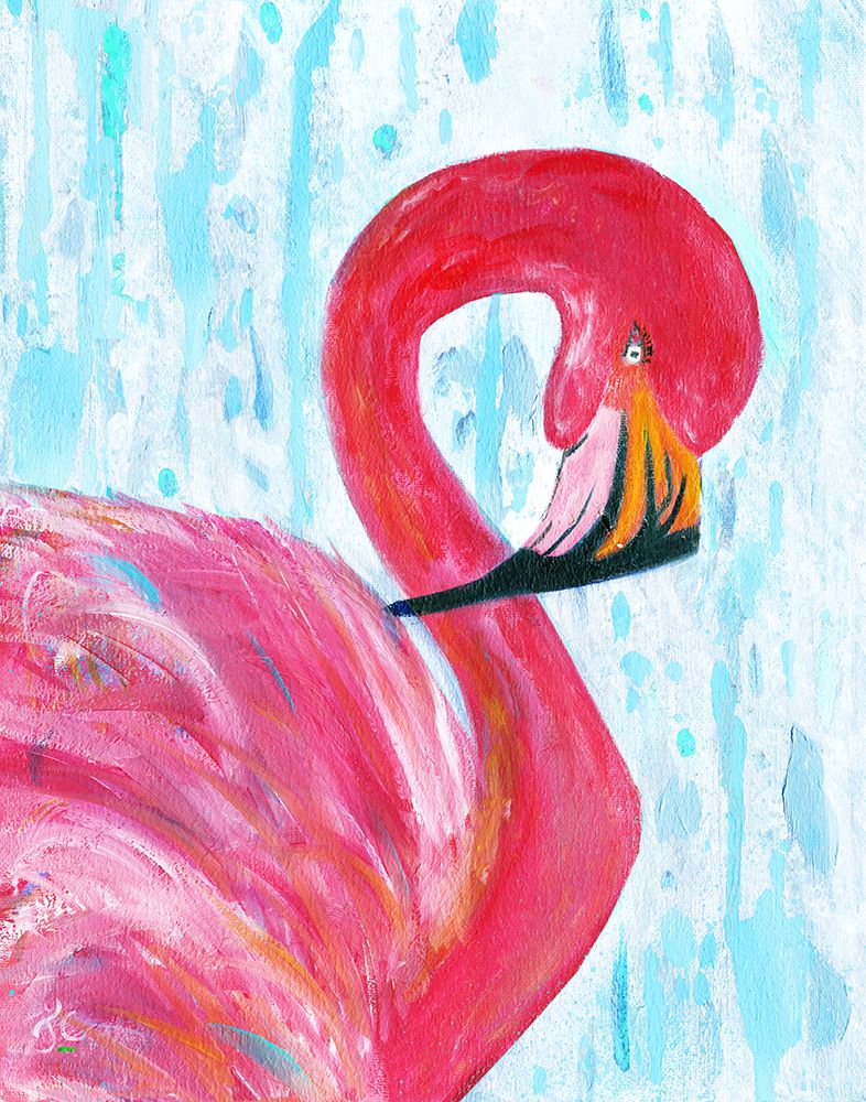 Flamingo I art print by Jan Cole for $57.95 CAD
