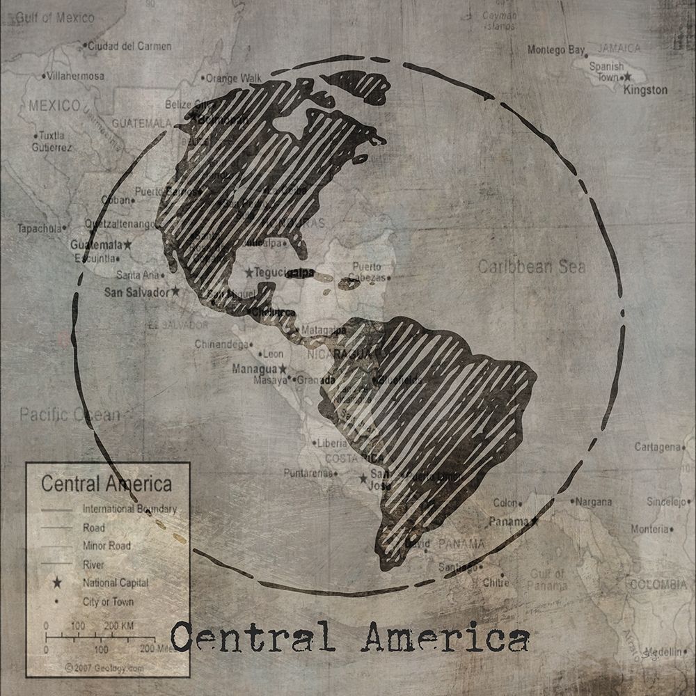 Central America art print by Susan Jill for $57.95 CAD
