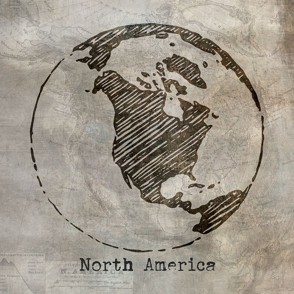 North America art print by Susan Jill for $57.95 CAD