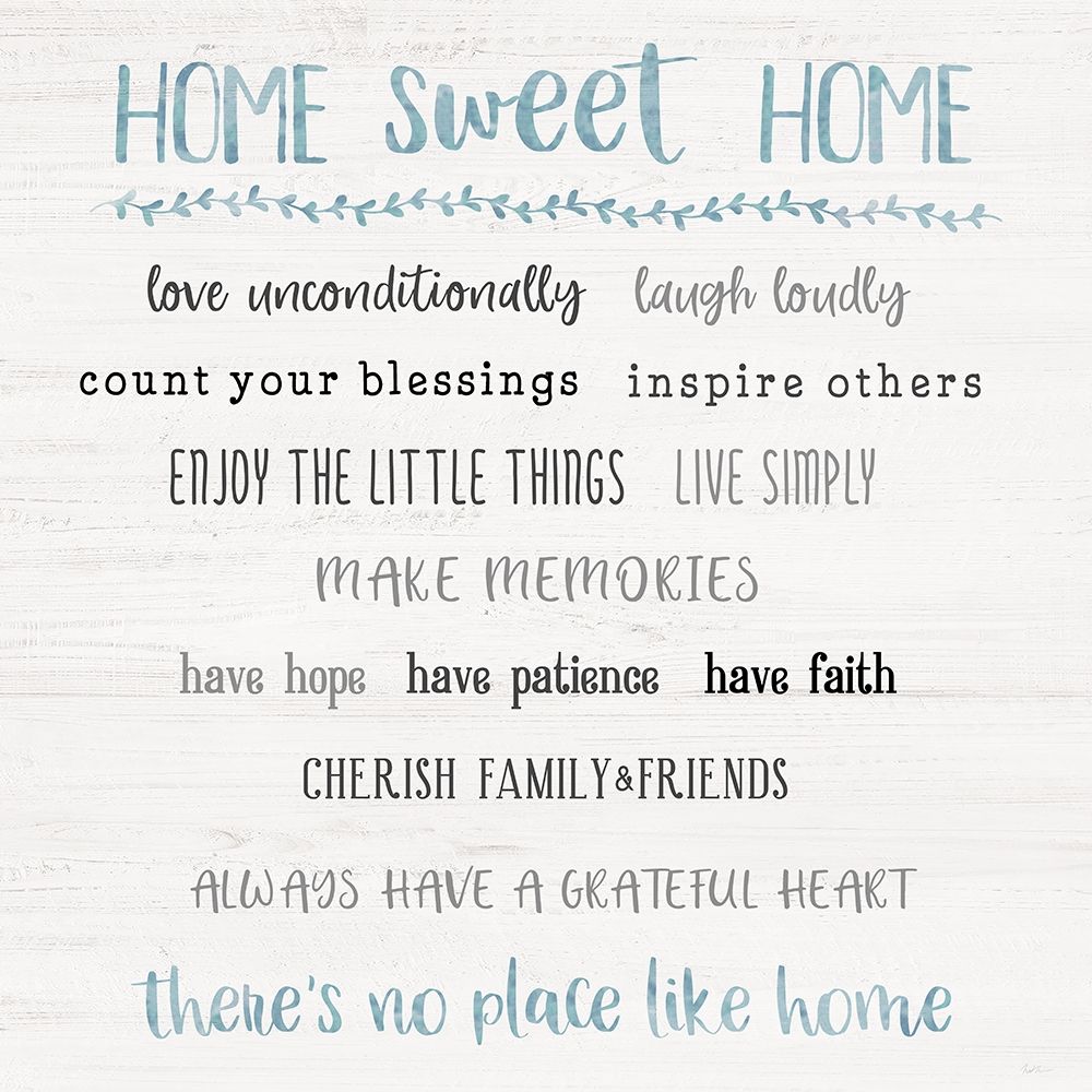 Home Sweet Home Rules art print by Natalie Carpentieri for $57.95 CAD