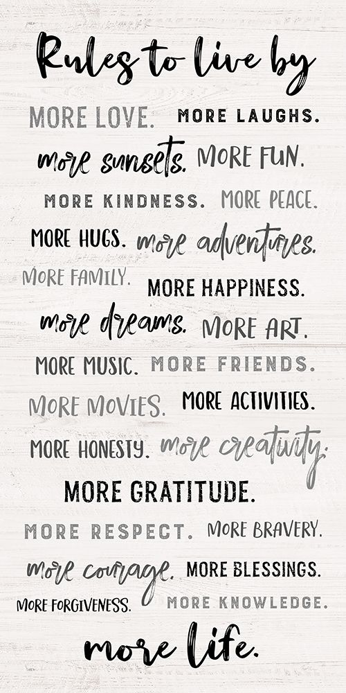 Rules to Live By art print by Natalie Carpentieri for $57.95 CAD