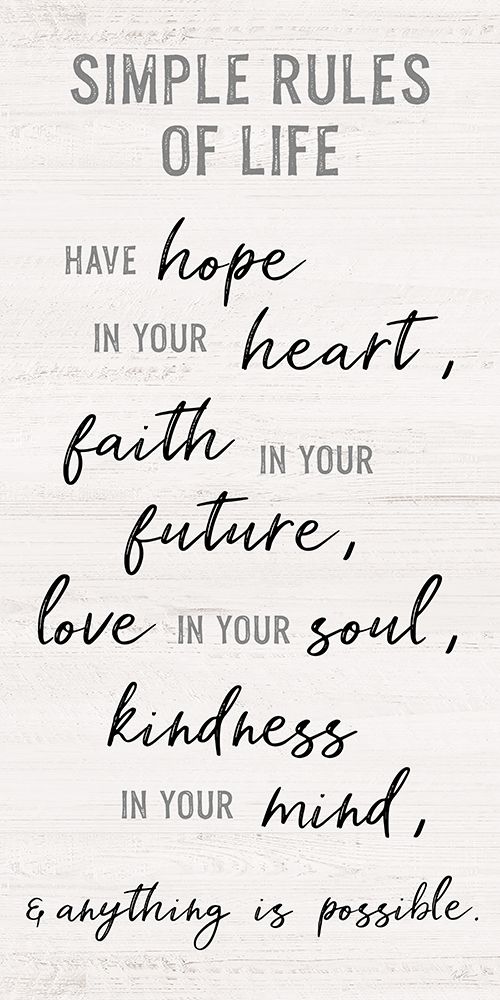 Simple Rules of Life art print by Natalie Carpentieri for $57.95 CAD