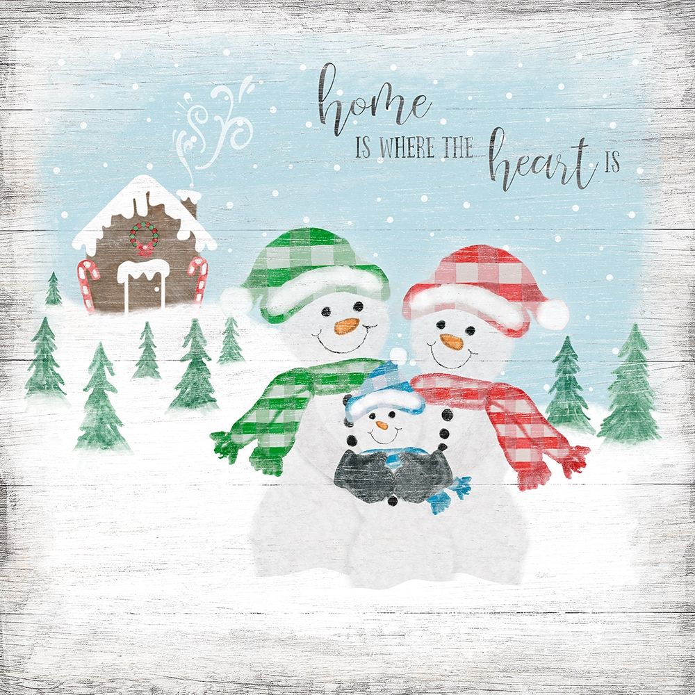 Snowman Family art print by Natalie Carpentieri for $57.95 CAD