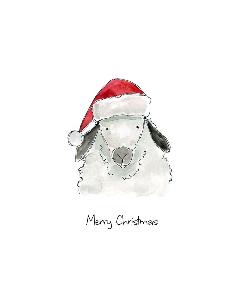 Farm Christmas Sheep art print by Carol Robinson for $57.95 CAD