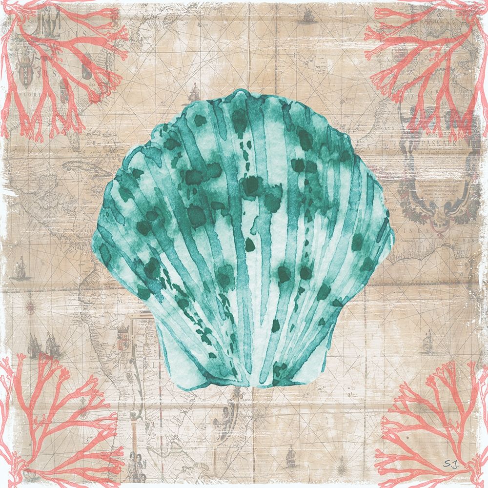 Coral Cove I art print by Susan Jill for $57.95 CAD