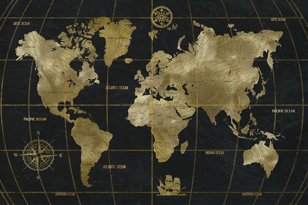 Golden World art print by Nan for $57.95 CAD