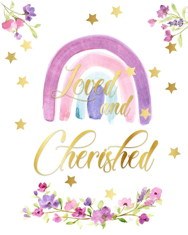 Love and Cherished art print by Nan for $57.95 CAD