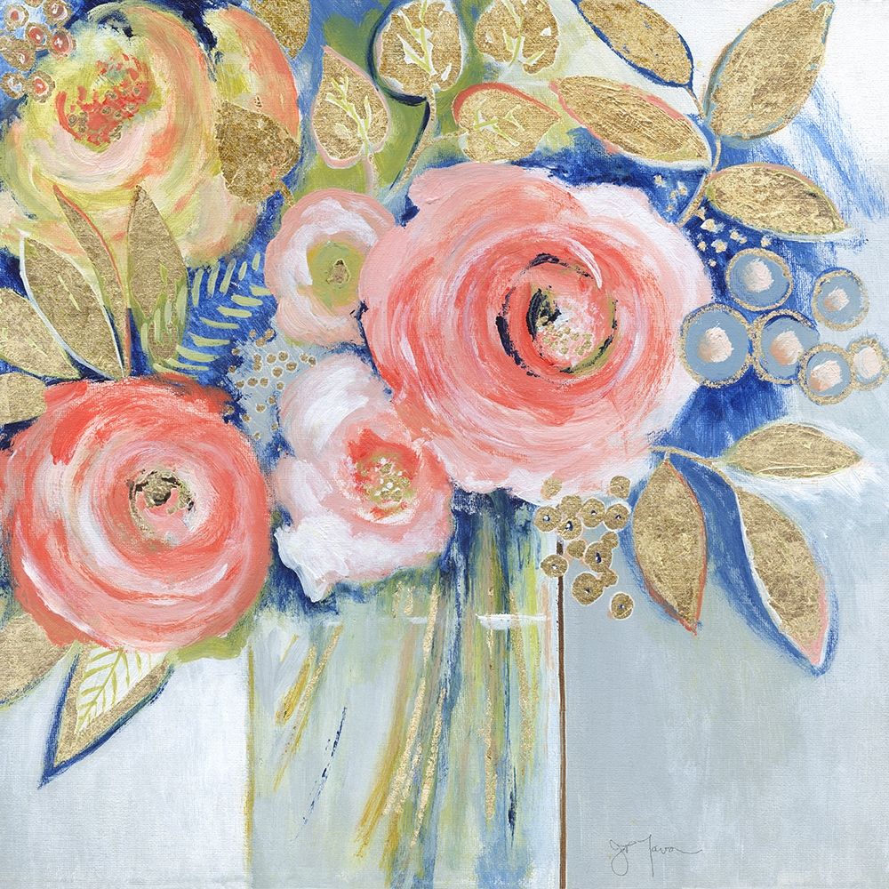 Peach Metallic Bling art print by Tava Studios for $57.95 CAD
