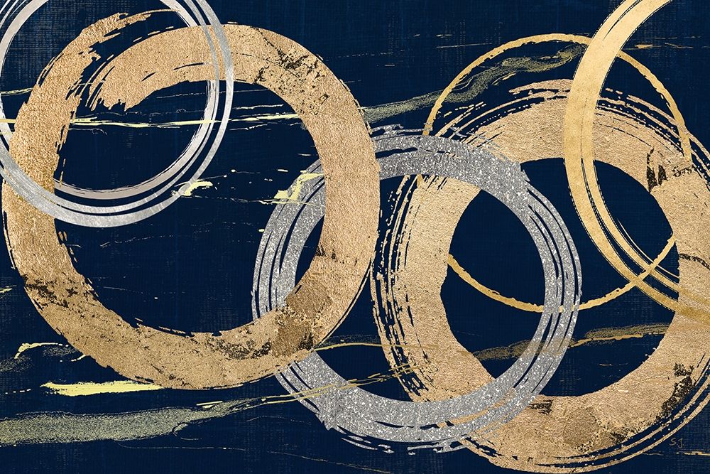 Gold and Silver Atmosphere I art print by Susan Jill for $57.95 CAD