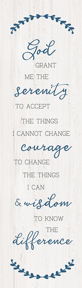 Serenity Prayer art print by CAD Designs for $57.95 CAD