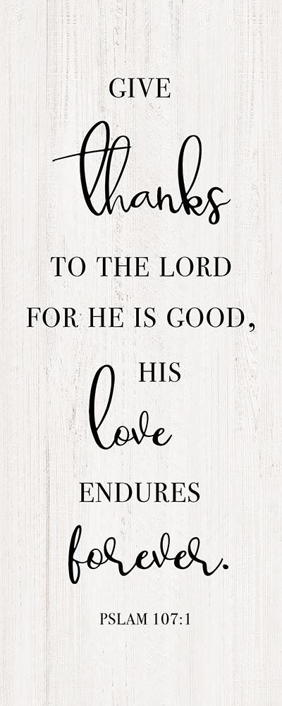 Give Thanks to the Lord art print by CAD Designs for $57.95 CAD