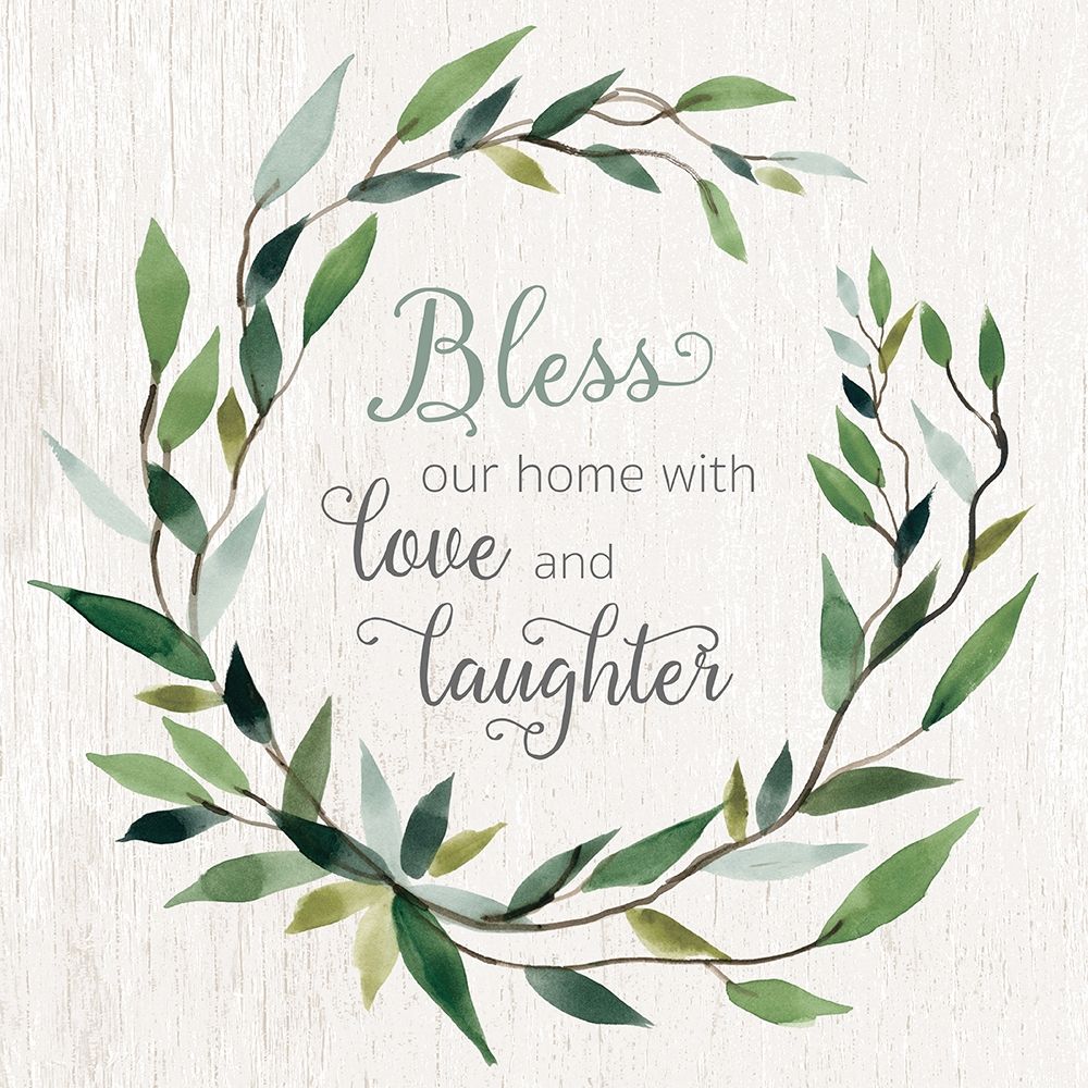 Bless This Home Greenery art print by Carol Robinson for $57.95 CAD