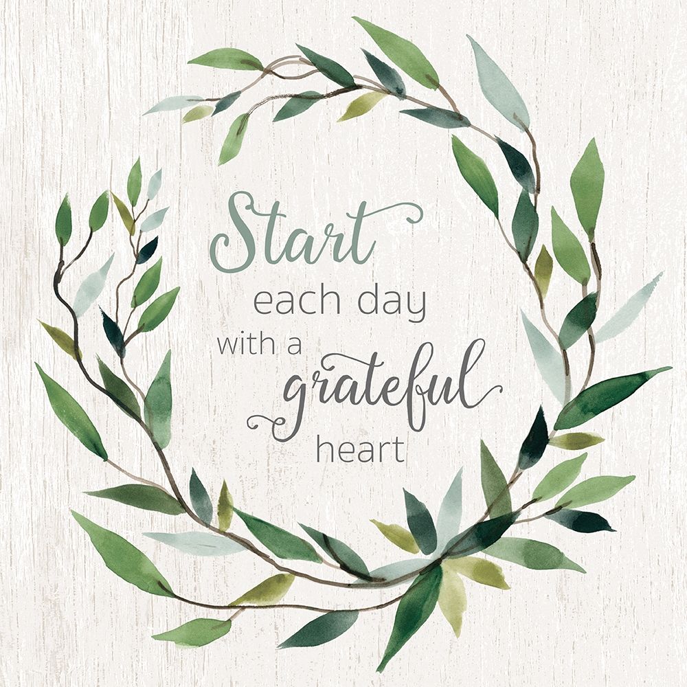 Grateful Heart Greenery art print by Carol Robinson for $57.95 CAD