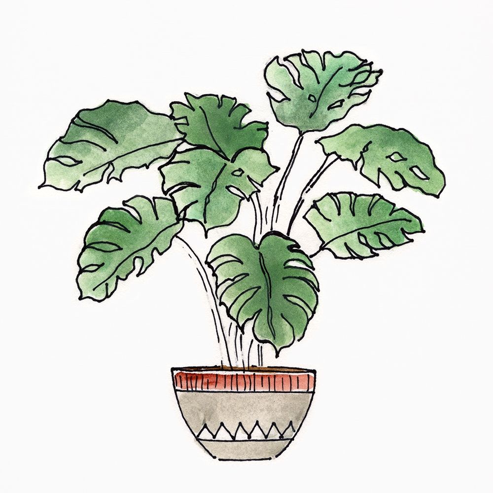 Boho Greenery II art print by Tava Studios for $57.95 CAD