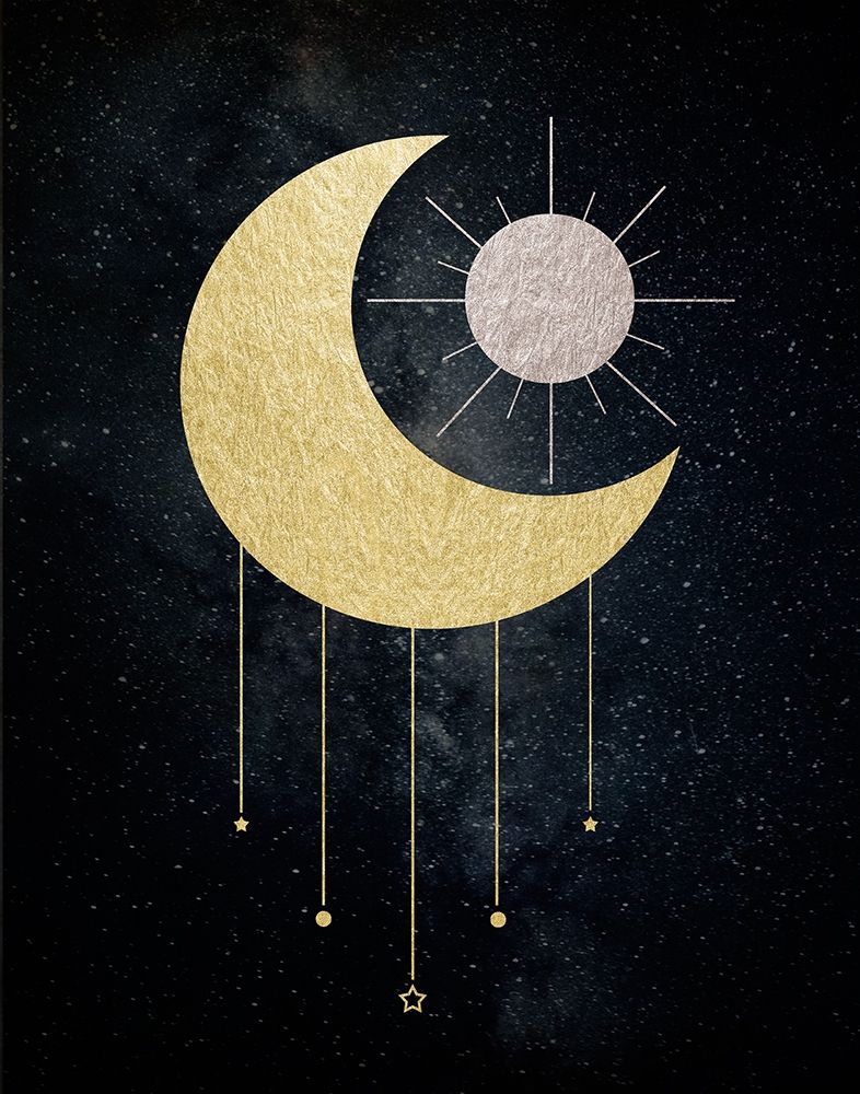 Jeweled Moon art print by Daniela Santiago for $57.95 CAD