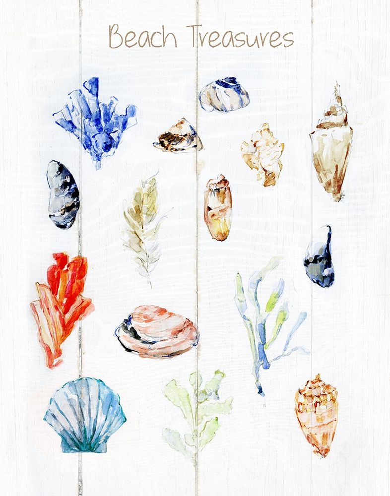Beach Treasures art print by Sally Swatland for $57.95 CAD