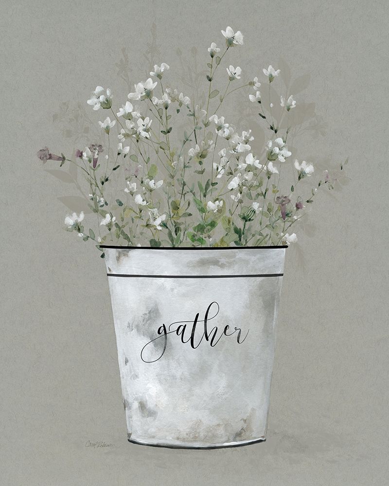 Bouquet of Grace Bucket Gather art print by Carol Robinson for $57.95 CAD