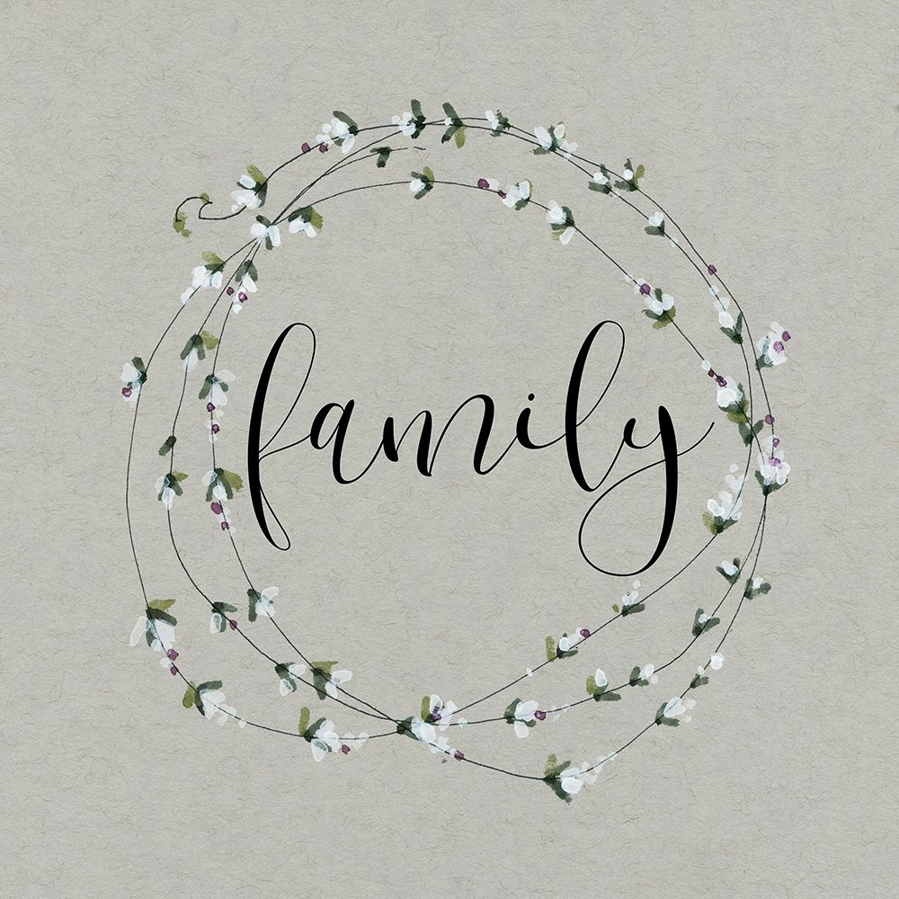 Bouquet of Grace Family Wreath art print by Carol Robinson for $57.95 CAD