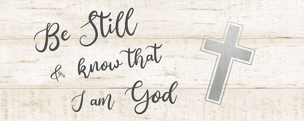 Be Still Cross art print by CAD Designs for $57.95 CAD