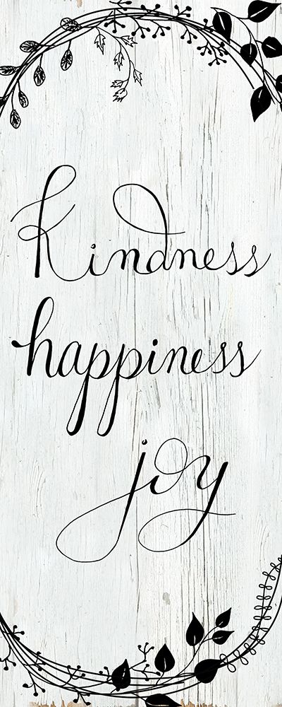 Kindness-Happiness-Joy art print by Daniela Santiago for $57.95 CAD