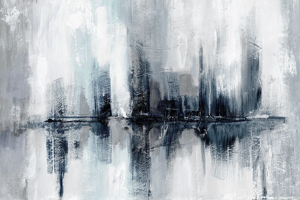 Indigo Harbor Lights art print by Nan for $57.95 CAD