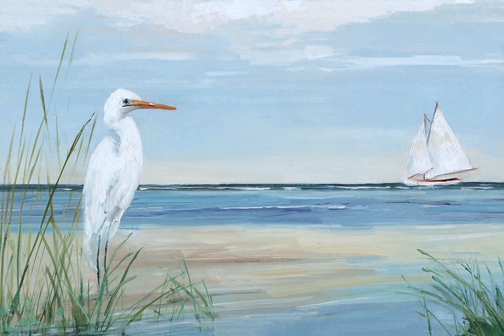 Summer Heron art print by Sally Swatland for $57.95 CAD