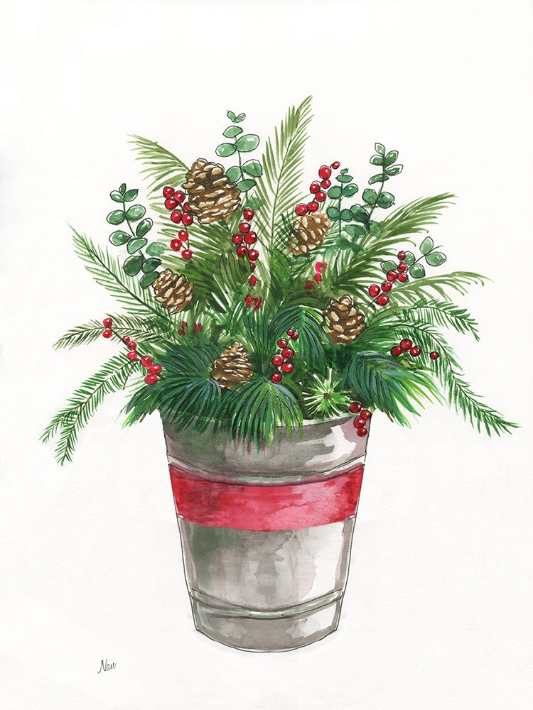 Winter Greens art print by Nan for $57.95 CAD