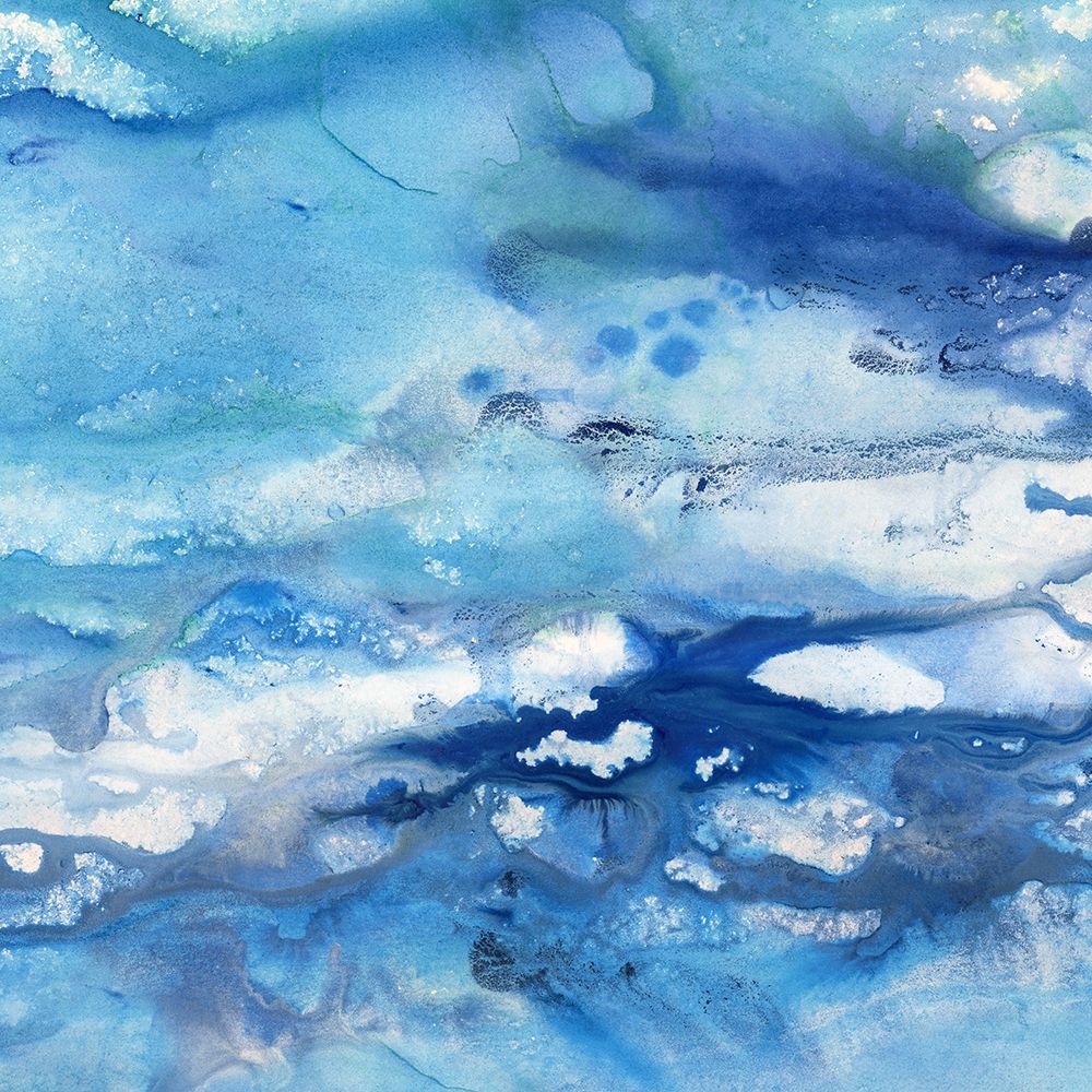 Marbled Blues art print by Nan for $57.95 CAD