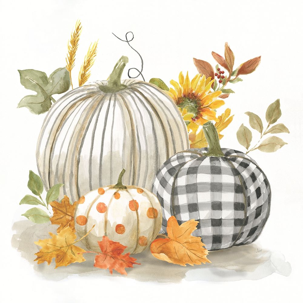Pumpkin Decor I art print by Nan for $57.95 CAD