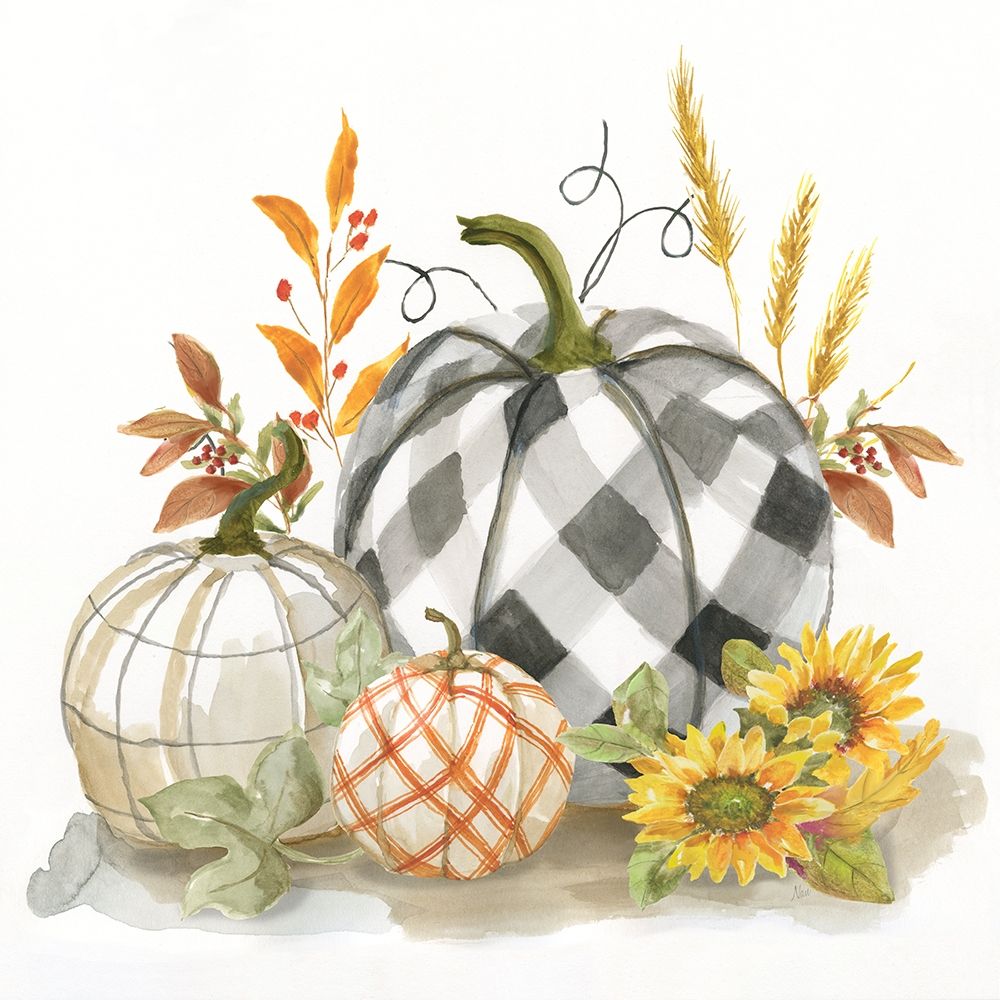 Pumpkin Decor II art print by Nan for $57.95 CAD