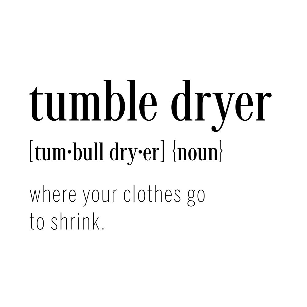 Dryer Definition art print by CAD Designs for $57.95 CAD
