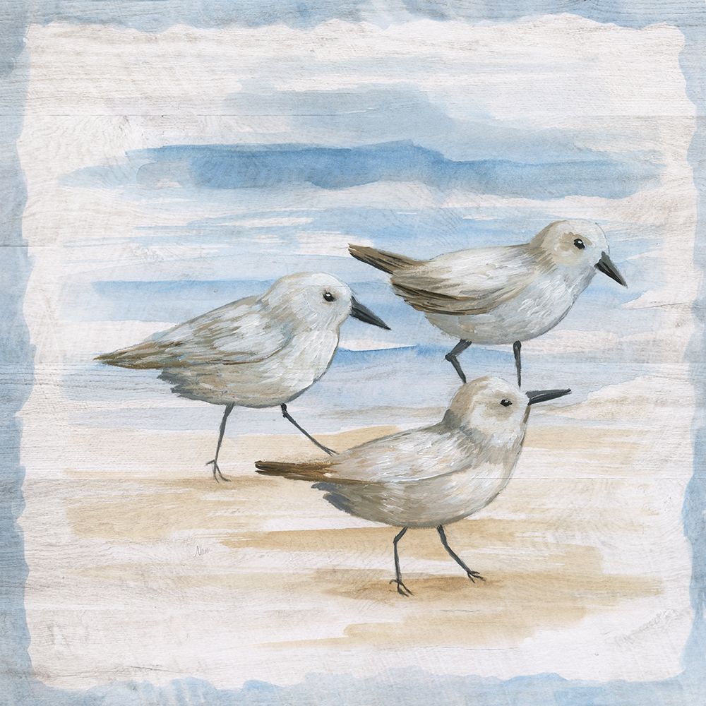 Shore Birds I art print by Nan for $57.95 CAD