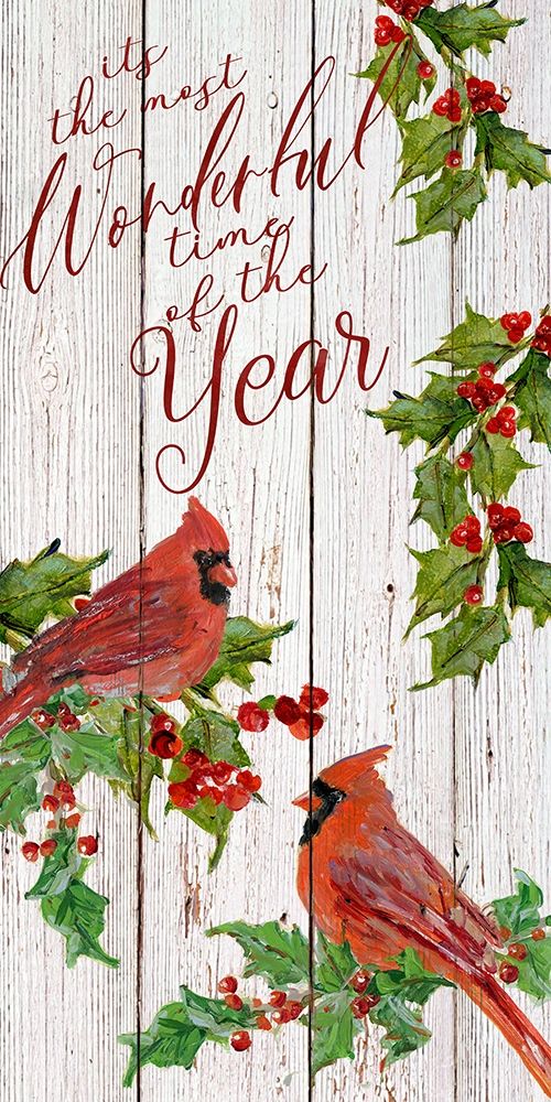 Wonderful Time Cardinals art print by Sally Swatland for $57.95 CAD