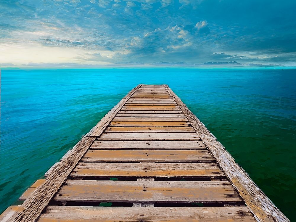 Ocean So Blue art print by Mike Calascibetta for $57.95 CAD