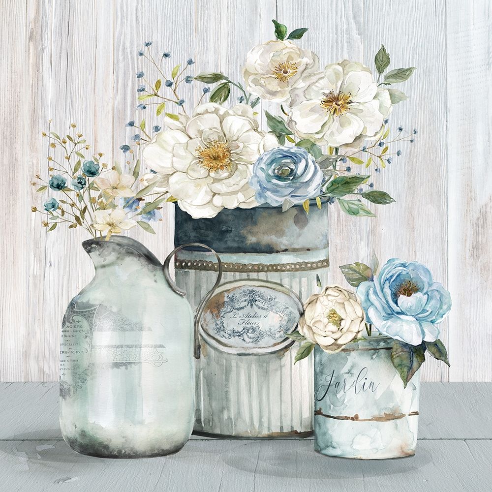 French Garden Flowers II art print by Carol Robinson for $57.95 CAD