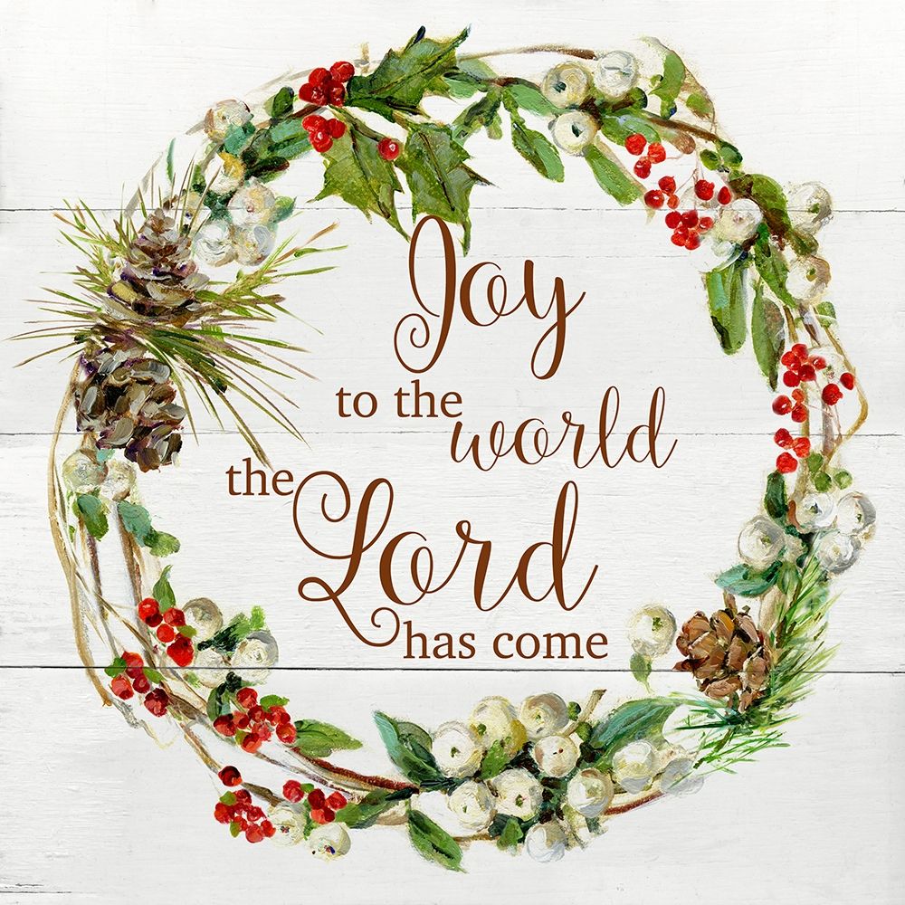 The Lord Has Come Wreath art print by Sally Swatland for $57.95 CAD