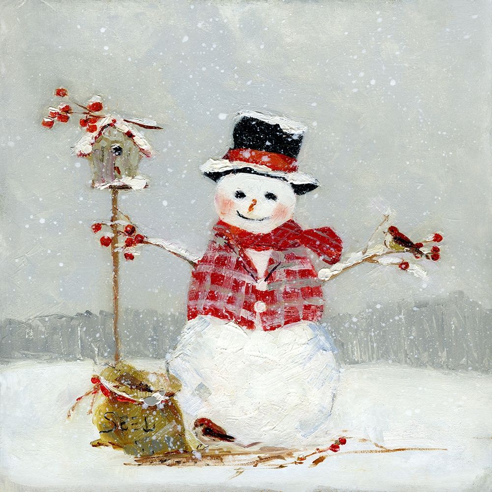 Frosty Friends II art print by Sally Swatland for $57.95 CAD