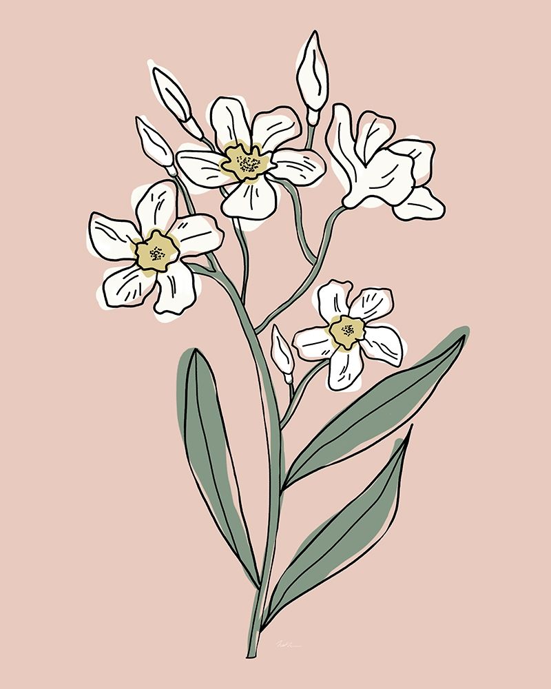 Outline Botanical I art print by Natalie Carpentieri for $57.95 CAD