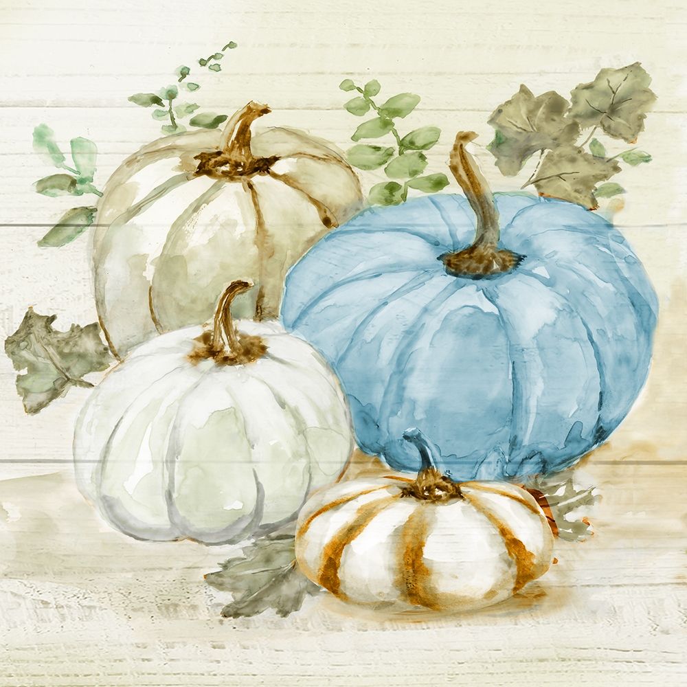 Harvest Pumpkins I art print by Nan for $57.95 CAD