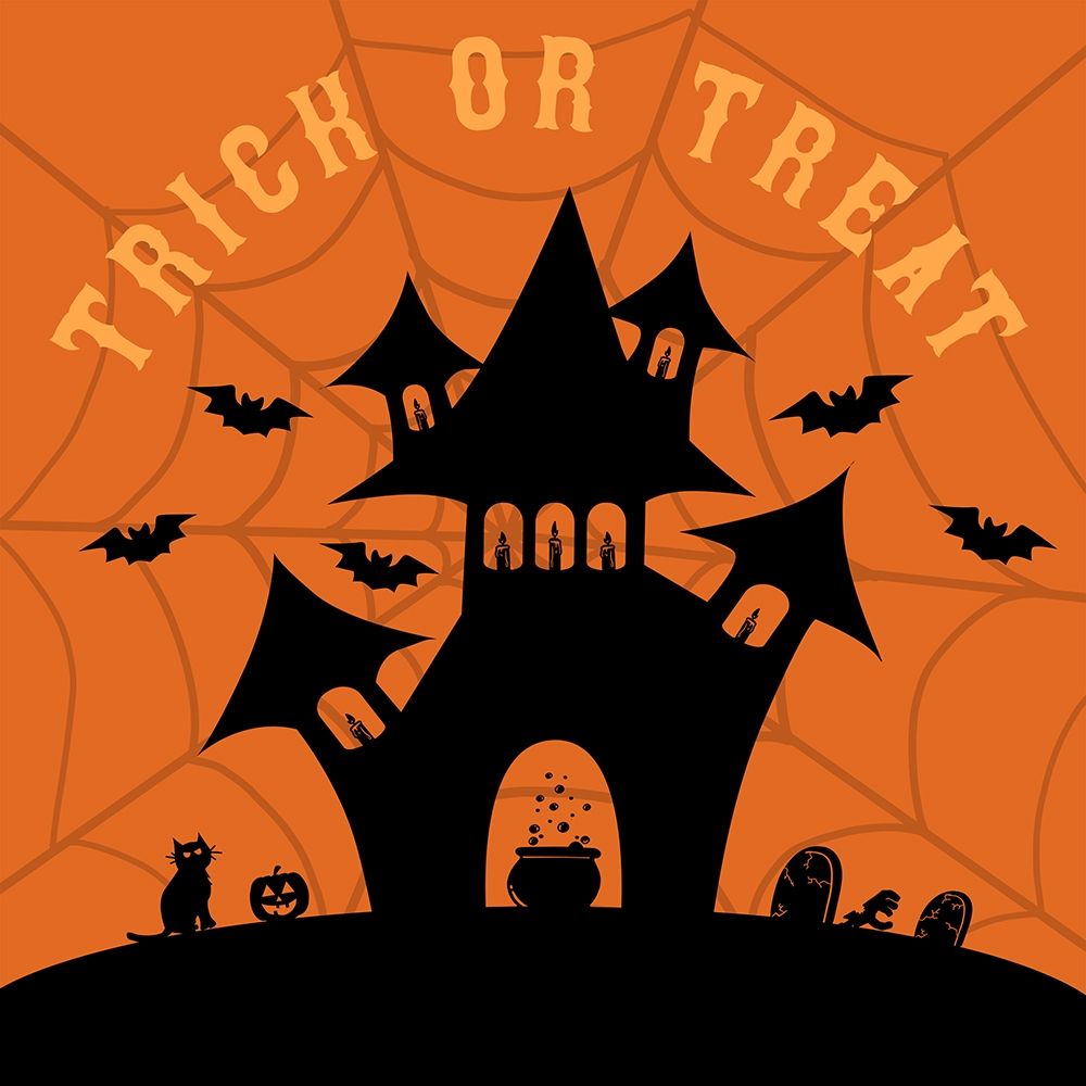 Trick or Treat House art print by Natalie Carpentieri for $57.95 CAD