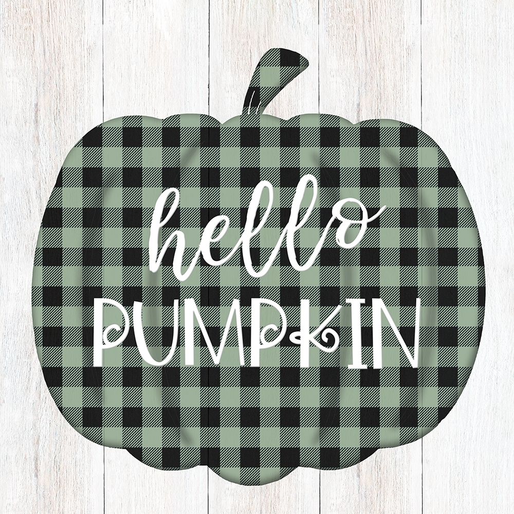 Buffalo Check Hello Pumpkin art print by CAD Designs for $57.95 CAD