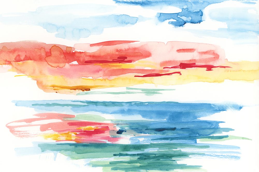 Color Pop Horizon art print by Nan for $57.95 CAD