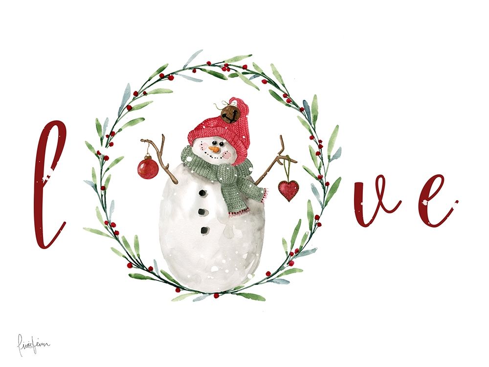 Farmhouse Christmas Love art print by Livi Finn for $57.95 CAD