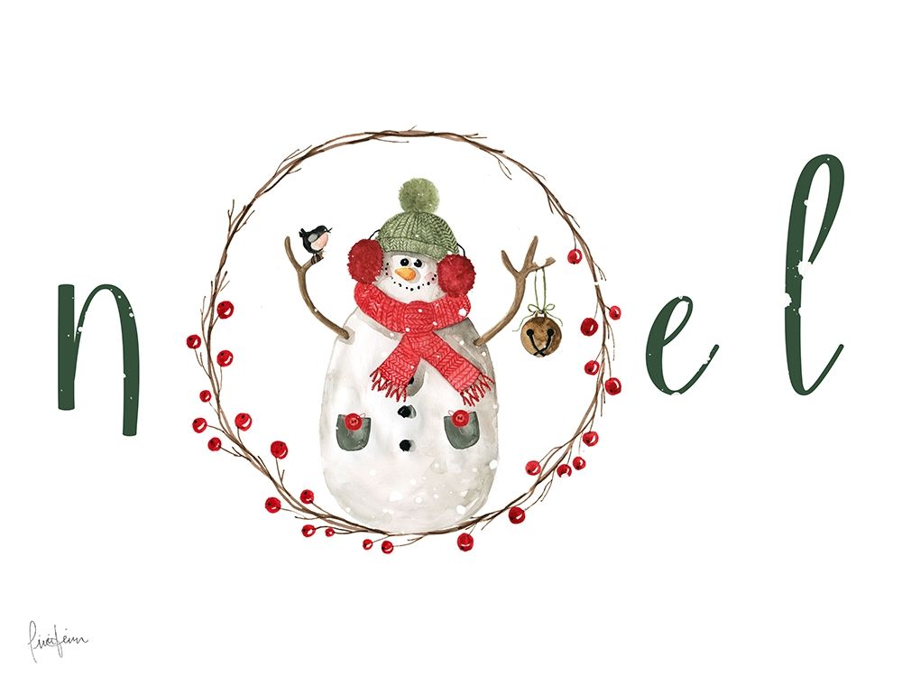 Farmhouse Christmas Noel art print by Livi Finn for $57.95 CAD